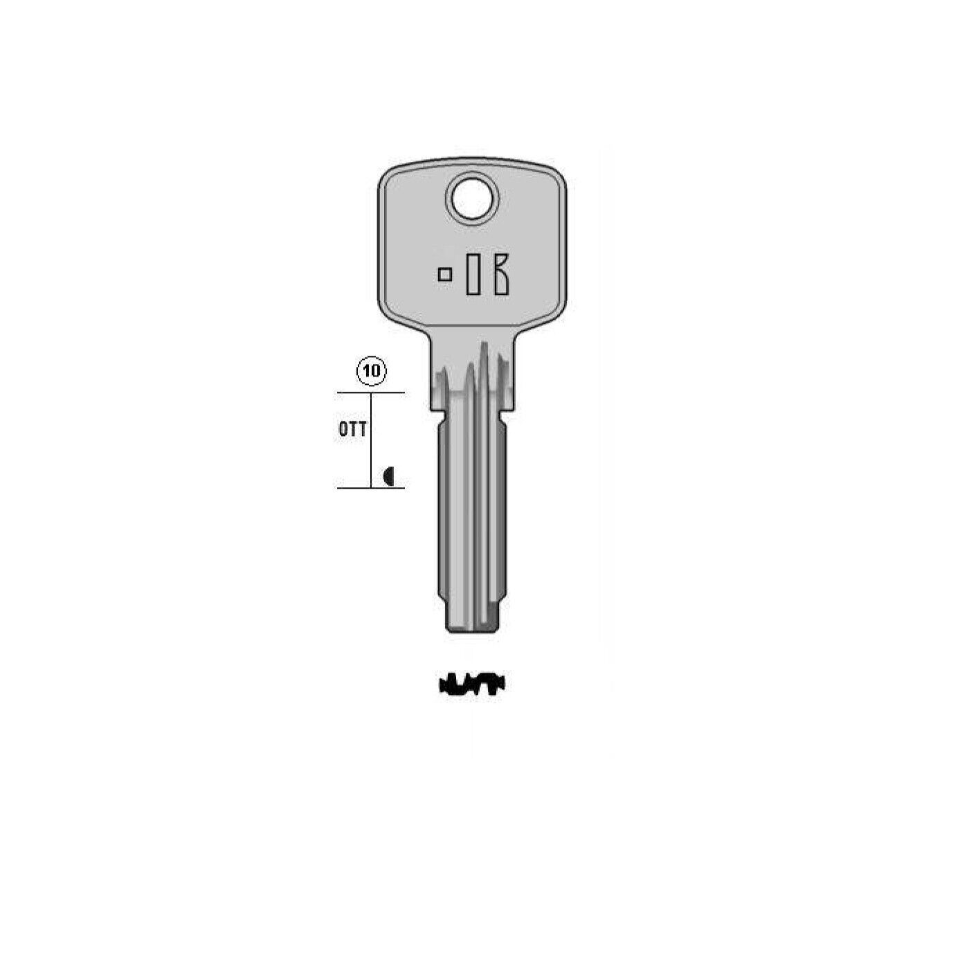 10 x Schlüsselrohlinge ABU47 1877 AB84 ABUS